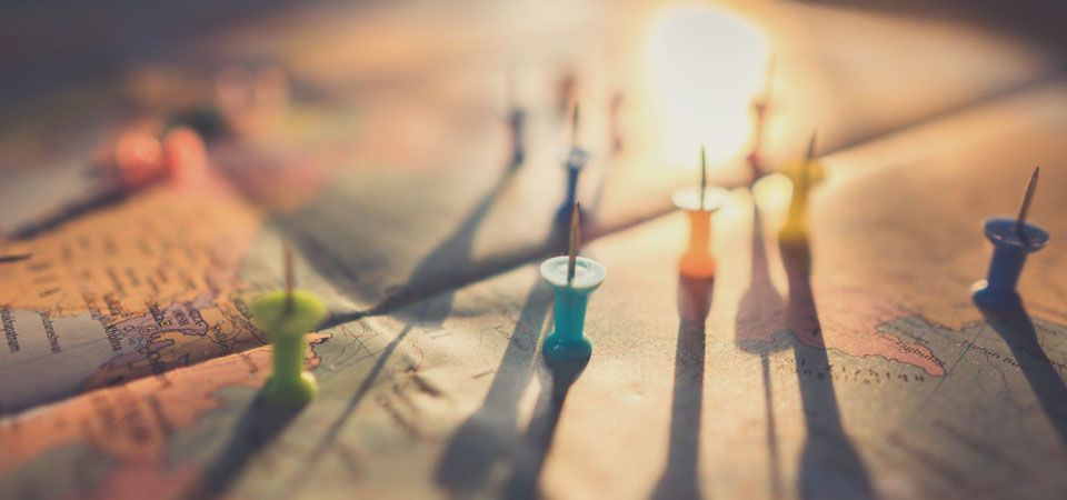 map of multiple destinations