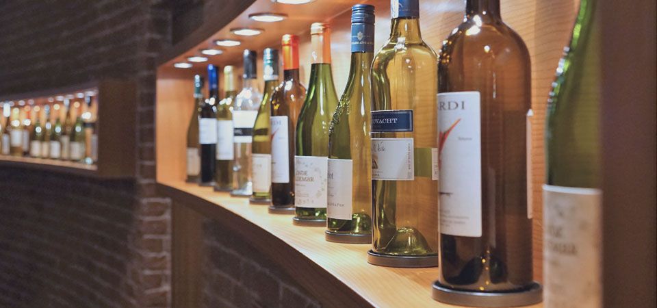 various wine bottles from competitors